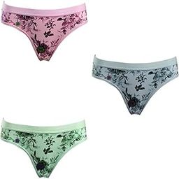 Panties for Women Daily use Hosiery Cotton Floral Print Panty Pack of 3-51
