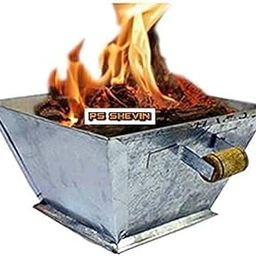 iSmart Shop Offers Big Size 11 INCH Hawan Kund/Yagna Kund for Vedic Hawan Rituals Heavy Wider Base Iron Kund | with Heavy Wooden Handles | Perfect for Home Yagna || Made in India SHV15-image-54