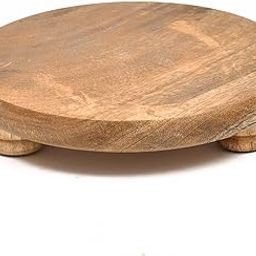BLLUEX Wooden Chakla for Roti, Hand Made Roti Maker Rolling Plate, chapati roti maker, circular board, rolling pin, Pure Sheesam Wood Chakla for Home & Kitchen, 9 inch (Brown)-6
