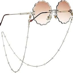 Sunglasses pearl chain, reading glasses strap, women's glasses necklace, women's, girls', elderly and children's non slip strap-image-54
