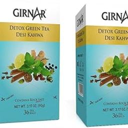 Girnar Green Tea, Desi Kahwa, 36 Tea Bags (Pack Of 2), 0.09 Kg-image-79