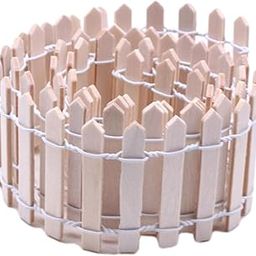 MYADDICTION Miniature Fairy Garden Fence 90x5cm for Dollhouses Fairy Gardens Accessories Beige-image-34