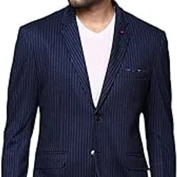 showoffff Men's Single Breasted Slim Blazer-picture-45