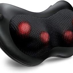 Humi Homes Car & Home Body Massage Pillow Neck Massager Cushion seat Stress Pain Relief Relax Massage Car or Electronic Massage Pillow Massager (Power Operated)-image-96