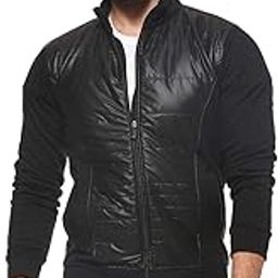 Men's Quilted Puffer Regular Fit Bomber Jacket for Winter Wear | Hooded Collar | Full Sleeve | Zipper | Casual Jacket for Men Western Stylish Jacket for Men-image-32