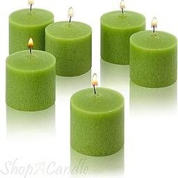 Coku Votive Candles - Box of 12 Unscented Candles - 10 Hour Burn Time - Bulk Candles for Diwali, Celebration, Christmas, Weddings, Parties, Spas and Decorations (Green)-image-74