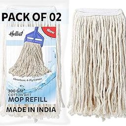 Cotton Mop Refill for Floor Cleaning 300gm (White) - Pack of 2-image-92
