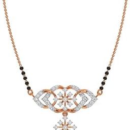 JEWELS 14KT|18KT BIS Hallmark Pure Gold and Diamond Mangalsutra For Women-picture-13