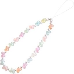 CALANDIS™ Cute Beaded Wrist Strap Decorative Beads Bracelet Keychain Phone Chain Strap 23cm Heart Beads | Straps & Charms | Cell Phone Accessories-image-46