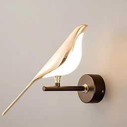 Harold Electricals Modern Chirpy Wall Light for Living Room, Bedroom, Dining Area| Bird Wall Light Fixture | Fancy Lights for Wall, Wall Lamps for Home Decor - (Golden, Metal) Corded Electric-image-61