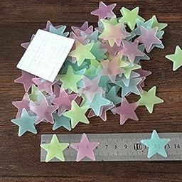 God & God's Luminous 3D Glow in The Dark Stars - 100pcs Adhesive Stickers for Ceiling, Starry Sky Wall Decals for Home Decoration-09-image-95