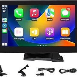 CLOUDSALE 7" Touch Screen 2K Portable Car Wireless CarPlay Android Auto Radio BT FM AUX (Pack of 1)-31