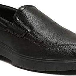 Men Leather Shoes, Pull-On Semi-Formal Shoes for Men (Black, Multi-Size)-image-56