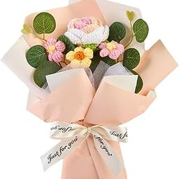 MERISHOPP Knitted Flowers Ornament for Birthday Teacher’ Day Wedding Pink|Home & Garden|Home D?©cor|Floral D?©cor-image-33