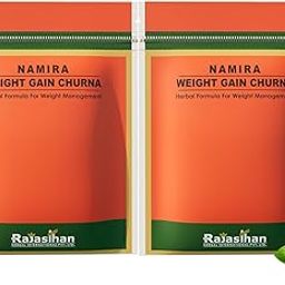 Namira Weight Gain Powder for Men & Women - Herbal Formula For Weight Management & Overall Wellness | Natural Protein & Herbs | Health Gain | Pack 2 - Each 120gm-28