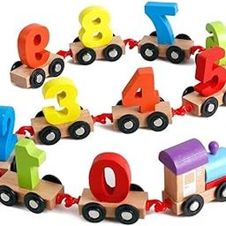 Toyshine Wooden Train Educational Model Vehicle Toys Vehicle Pattern 0 To 9 Number, Educational Learning Toys - Multi Color, For Kid-4