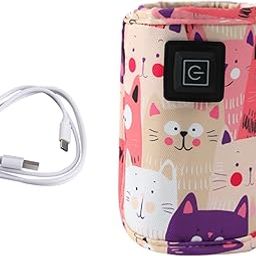 BNF USB Bottle Warmer Fast Heating Milk Heater Cover for Home Traveling Car Pink | Baby | Feeding | Bottle & Food Warmers-image-9