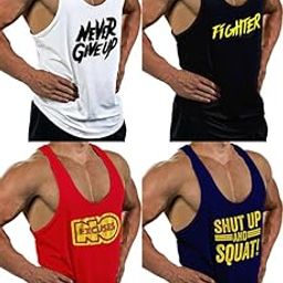 Men's Vest Combo | Ultra-Soft, Stretchable & Breathable Polyester Lycra Innerwear | Stylish & Comfortable Sleeveless Vests, Gym, and All-Day Comfort-picture-19