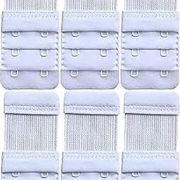 Adjustable Bra Extender 3 Hook – Soft & Comfortable Elastic Strap Extension – Pack of 6 – White – Perfect Fit for Maternity & Everyday Use-12