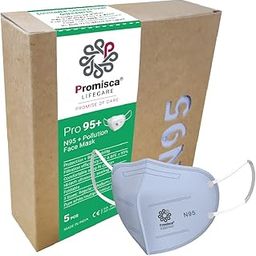 Promisca N95 (Pack of 5) Ear Loop Style Protective Face Mask 5 layered filtration with genuine Melt Blown and Hot Air Cotton Layers-15