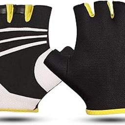 Vector X Unisex Workout Fingerless Weight Lifting Gloves for Men and Women Excellent Grip for Weightlifting, Cycling, Exercise, Training, Pull ups, Fitness, Climbing and Rowing(Black)-image-41