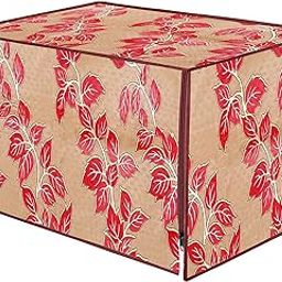 Homestic PVC Leaf Printed Microwave Oven Cover,25 LTR. (Red)-HS43KUBMART25957-image-32