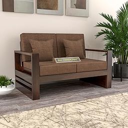 JAMWAY FURNITURE Solid Sheesham Wood 2 Seater Sofa Set – Elegant Wooden Sofa for Living Room & Home Decor (Design 21)-image-77