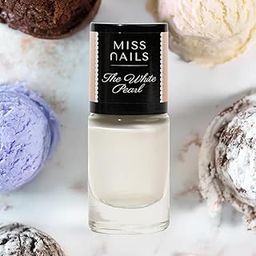 𝗠𝗶𝘀𝘀 𝗡𝗮𝗶𝗹 Premium The White Pearl Nail Polish 6Ml Pack | Long-Lasting, | Fast Drying | Super Glossy Finish.-image-8