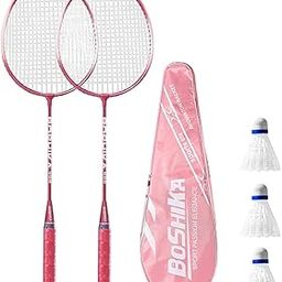 Meadawgs® 2X Badminton Racquet Set Badminton Replacement Set for Beach Outdoor Playing Pink|Sporting Goods | Tennis & Racquet Sports |2 Badminton Rackets-picture-5