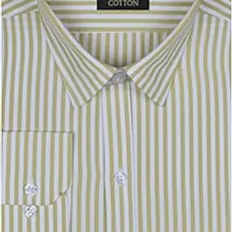 accox Men's Breathable Cotton Long Sleeves Regular Fit Striped Formal Shirt for Men (GCR336)-picture-46