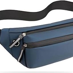Premium Unisex Waist Bag for Men and Women - Stylish Fanny Pack, Hip Bag, Chest Bag (Blue)-image-39