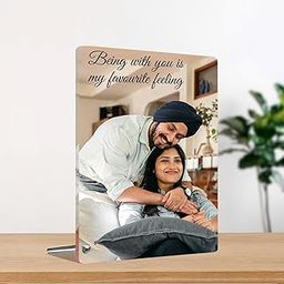 MITZVAH Customised Photo Frame Personalized Text with Stand|Table Top Photo Frames|Photo Frame Anniversary Gift Birthday|Photo Frame Customized|Acrylic Photo Print Personalized (VERTICAL 6X8 Inches)-12