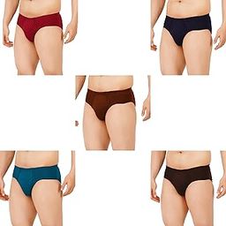 Men's Cotton Brife(Pack of 5) (Plain_BRIFE_5PCS-90) Multicolour-picture-47