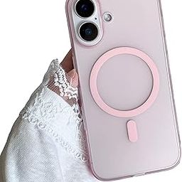 amazon basics Luxury Paper Thin Case Cover for iPhone 16 | Matte Finish | Compatible with magsafe | (Pink, iPhone 16)-image-26