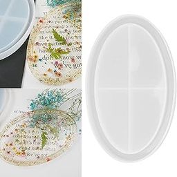 EnaMeena 1 Pack Silicone molds for Creating a 12-inch Oval Trinket Border Tray, Perfect for epoxy Resin Casting. Ideal for Home Decor, Dining Areas, DIY Projects, Gifting, and Art Crafts.-image-48