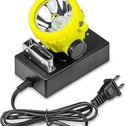 Safety Mining Headlamp, Explosion Proof Coal Miner Headlight, Waterproof Hat Light, Rechargeable Work Light for Hard Hat (Yellow)-picture-21