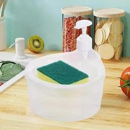 MENEW SOAP Dispenser with Scrub(Pack of 1,White)-picture-29