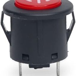 Electronic Spices PACK OF 100 AD2212 Round 12v DC (10A 250VAC) Push Button On Off switch for Toys Electric Kids Car E-Bike-7