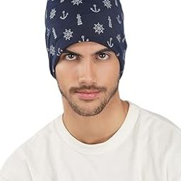 Unisex Slouchy Beanie for Men | Organic Cotton Skull Cap | Cap for All Season | Helmet Cap | Skull Cap for Men & Women-image-9