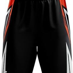 Men's/Boy's Polyester Sublimated Basketball Shorts Black-image-92