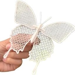 3D CRAFT Butterfly Wall Decor, White Decorative Ornament, Kids Room Accent Piece,Figure Toy-image-12