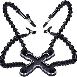 Losa Moving Soldering Third Hand PCB Circuit Board Holder 4 Flexible Arm Black-image-91