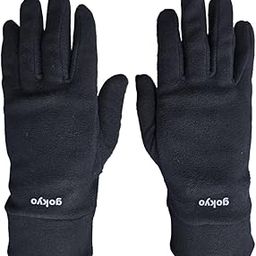 Gokyo Makalu Fleece Liner Gloves - Lightweight, Thin Fleece Layered Inner Gloves for use Inside Thick Gloves or Mittens in Extreme Cold.-Pack of 2-Black-M-image-76
