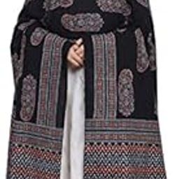 Women Cotton Ajrakh Dupatta (Black, 2.5 Meters)-10
