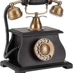 Decor Antique (Non Working) Brass and Wooden Decorative Dummy showpiece Telephone for only shopeace-image-21