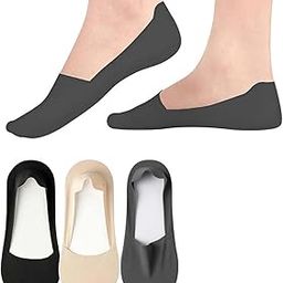 Women's No-Show Ankle-Length Socks (Pack of 3), Premium Cotton-Spandex, Non-Slip Invisible Design, Moisture-Absorbing & Odor-Free, Ideal for Running, Hiking & Everyday Wear-image-67