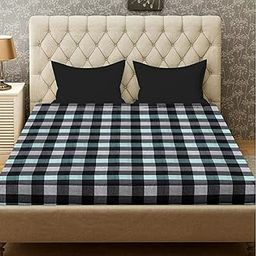 SWEETWELL Cotton Mattress Cover for Single Size Bed Size 70X72 X 5 Inches Mattress Protector Cover with Zip Multicolour-image-56