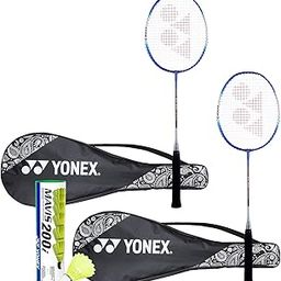 YONEX ZR 100 Light Badminton Combo (Set of 2 ZR 100 Aluminum Light Badminton Racquet with Full Cover Blue + Mavis 200I Shuttlecock Pack of 6)-15