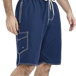 Mens Swim Trunks Swim Shorts Swimwear Swimsuit Beach Shorts Bathing Suits Quick Dry Waterproof-image-22