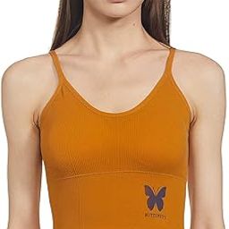 Women Cotton Spandex Padded Wire Free Longline Sports Bra Cami Tank Top for Workout Fitness Yoga-image-12